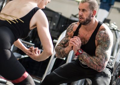 Steve and Shel keeping perfect form at Jubilee Hall