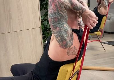 Seated tricep overhead extension