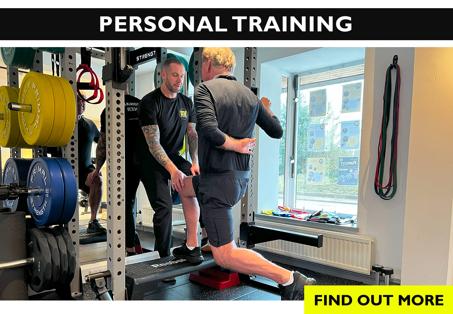 Personal Training session at the gym studio - find out more.